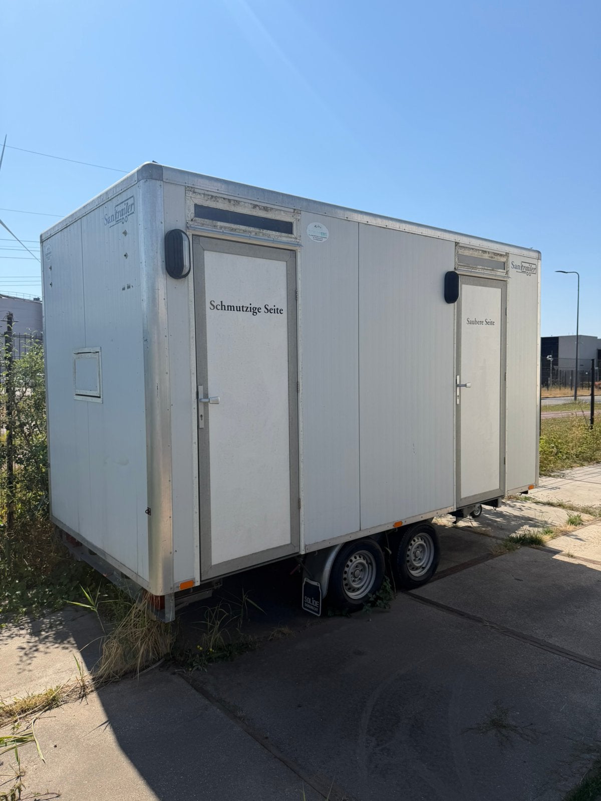 Mobiele sanitair aanhangwagen verkoopwagen foodtruck, Ophalen, Gebruikt