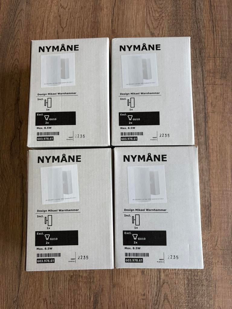 4x wandlampen Ikea (nieuw), Huis en Inrichting, Lampen | Wandlampen, Ophalen, Nieuw