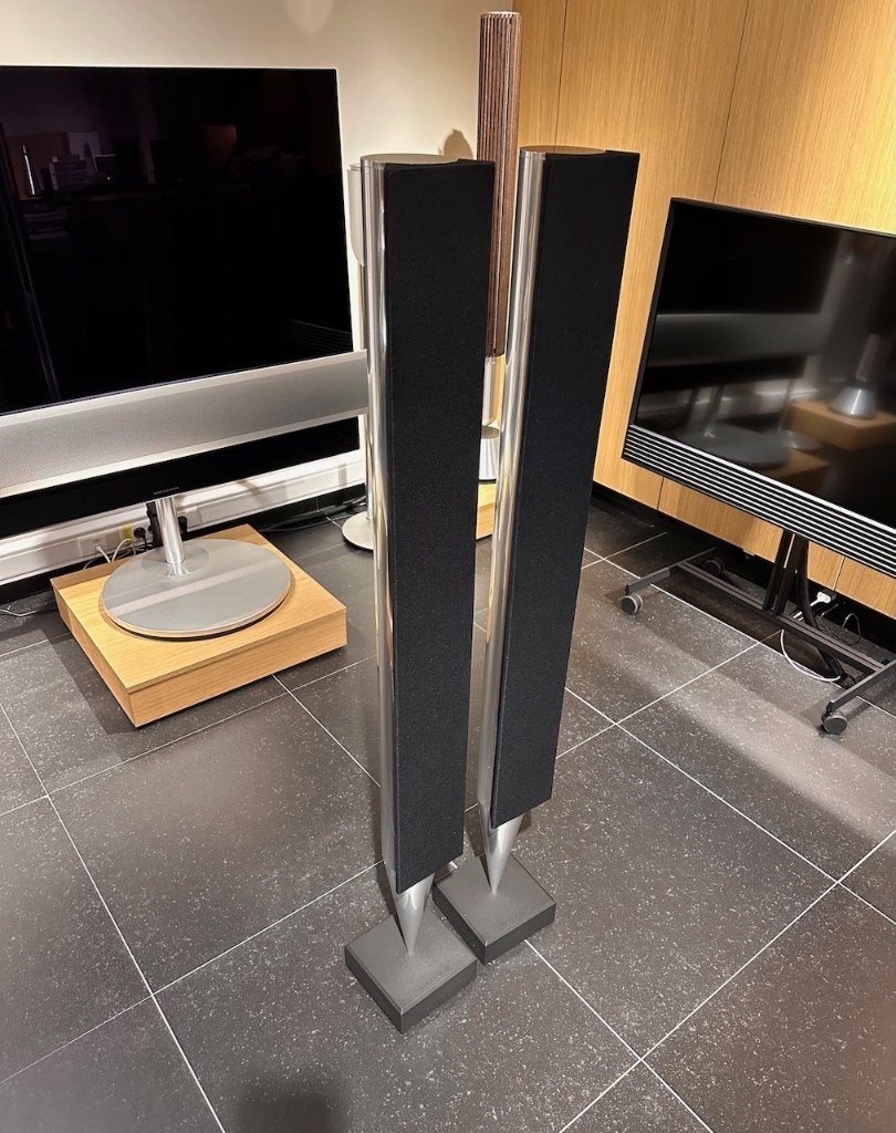 Bang & Olufsen Beolab 8000 MK2 Bass update nieuwe doeken B&O, Compatible son surround/home cinéma, Info@bang-olufsen.dk, Comme neuf