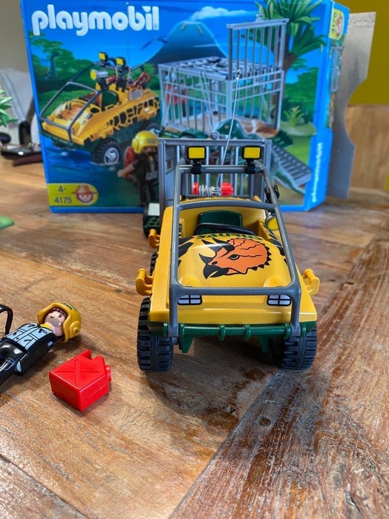 Playmobil 4175 amfibieënvoertuig met grote dinosaurus, Kinderen en Baby's, Ophalen, Gebruikt, Complete set, Voertuig