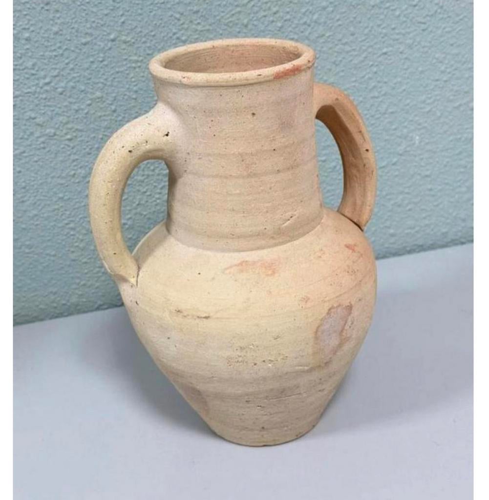 Terracotta vaas met 2 handvatten Amfoor 25cm Antiek antieke, Antiek en Kunst, Ophalen of Verzenden