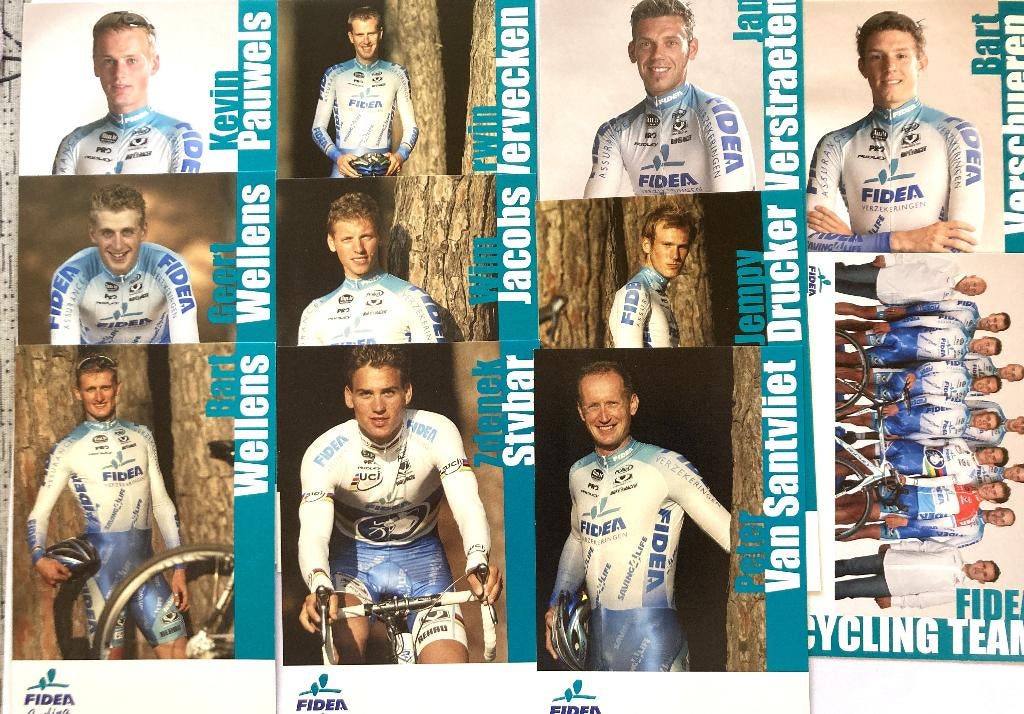 10 oudere  fotos van Wielerploeg Cross FIDEA, Ophalen of Verzenden, Nieuw, Foto