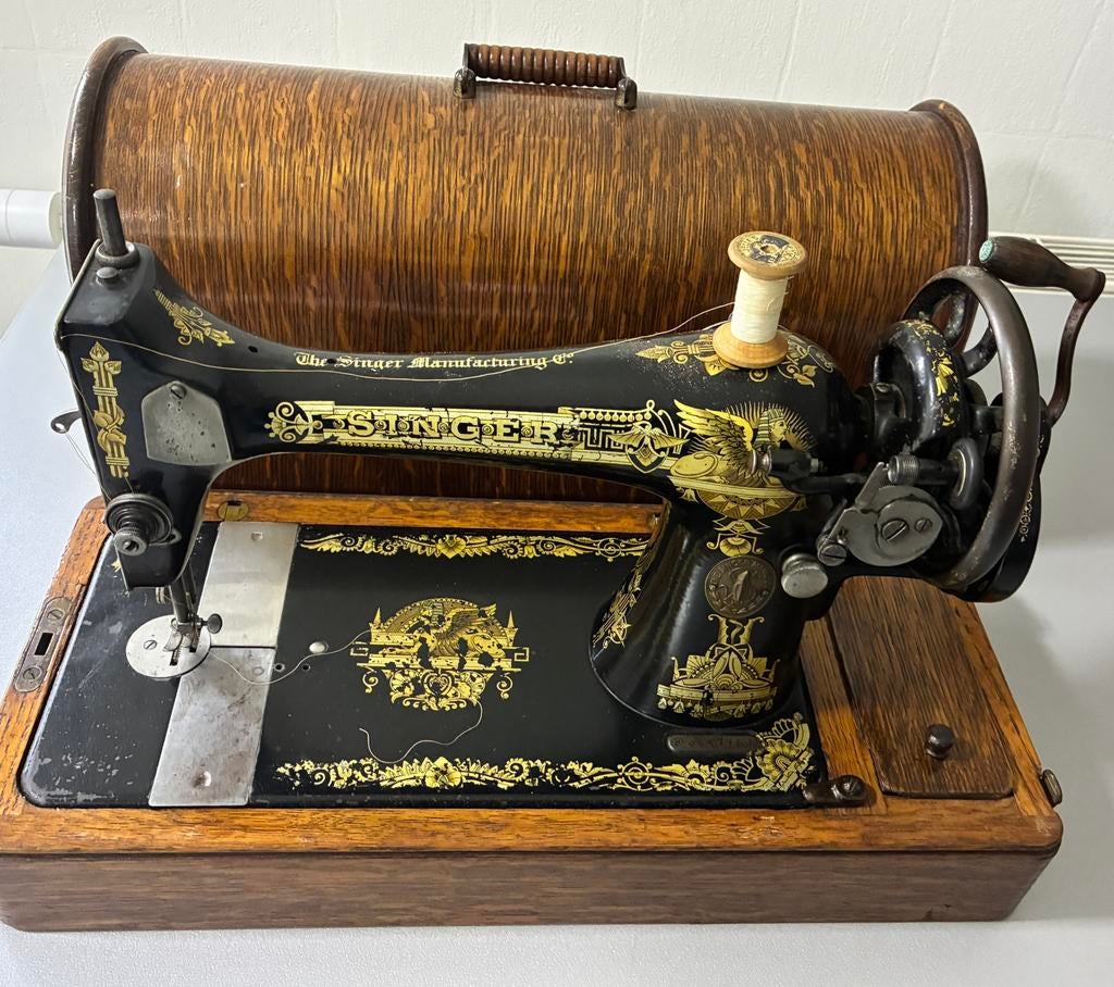 Antieke Singer Model 28, Antiek en Kunst, Antiek | Naaimachines, Ophalen