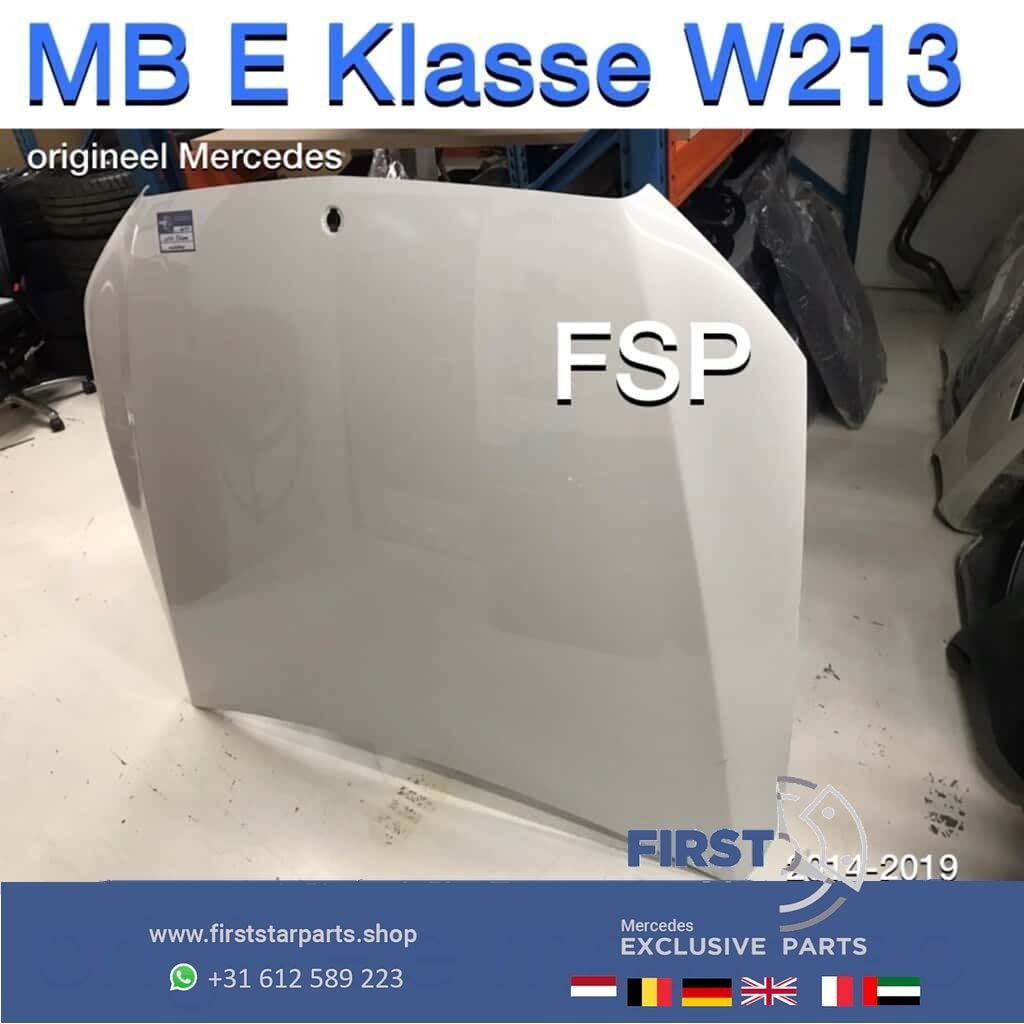 W213 motorkap wit origineel Mercedes E Klasse 2016-2019 EKla, Utilisé, -, Capot moteur, -