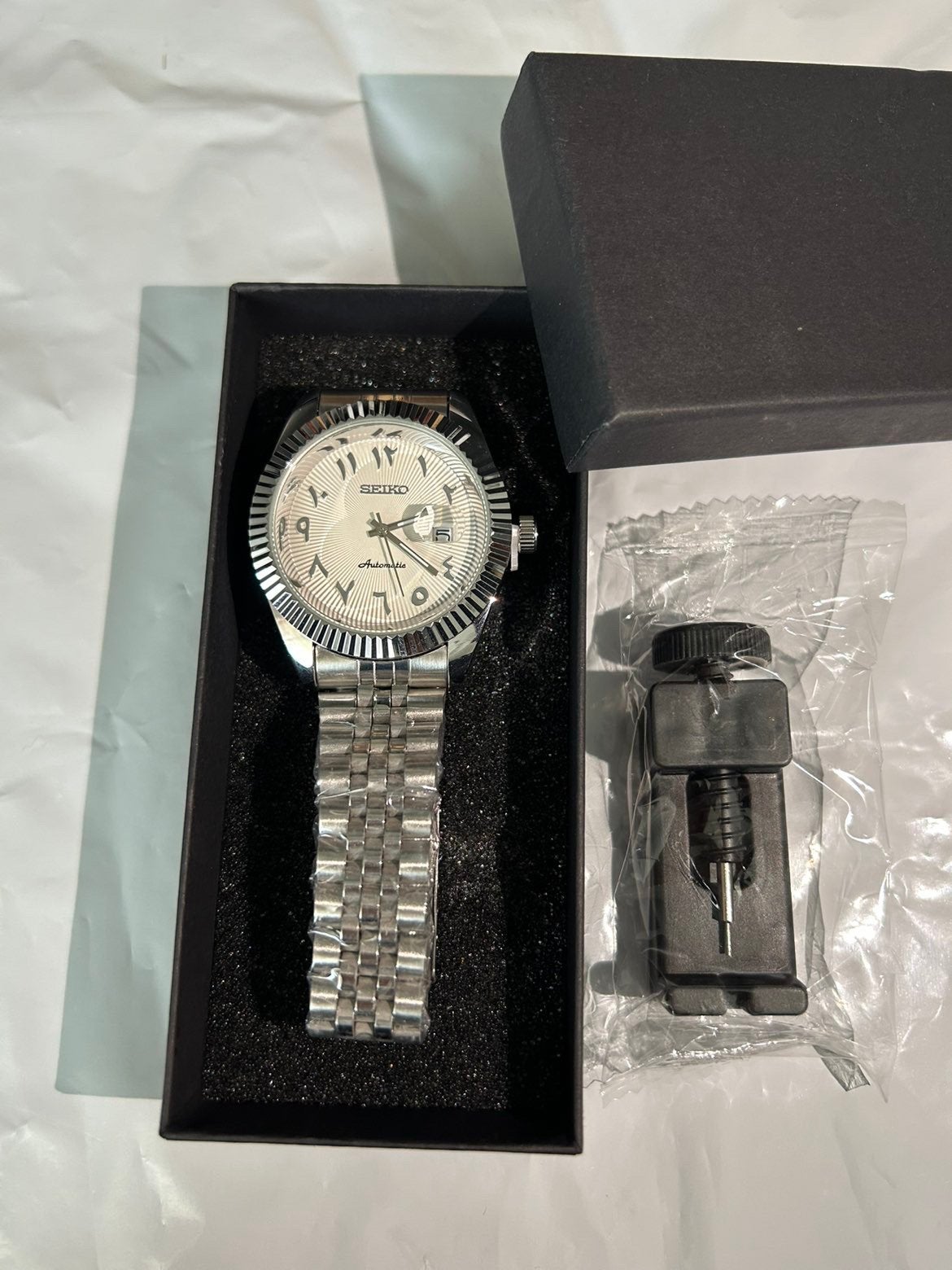 Montre seiko blanche, Handtassen en Accessoires, Verzenden, Zo goed als nieuw, Seiko