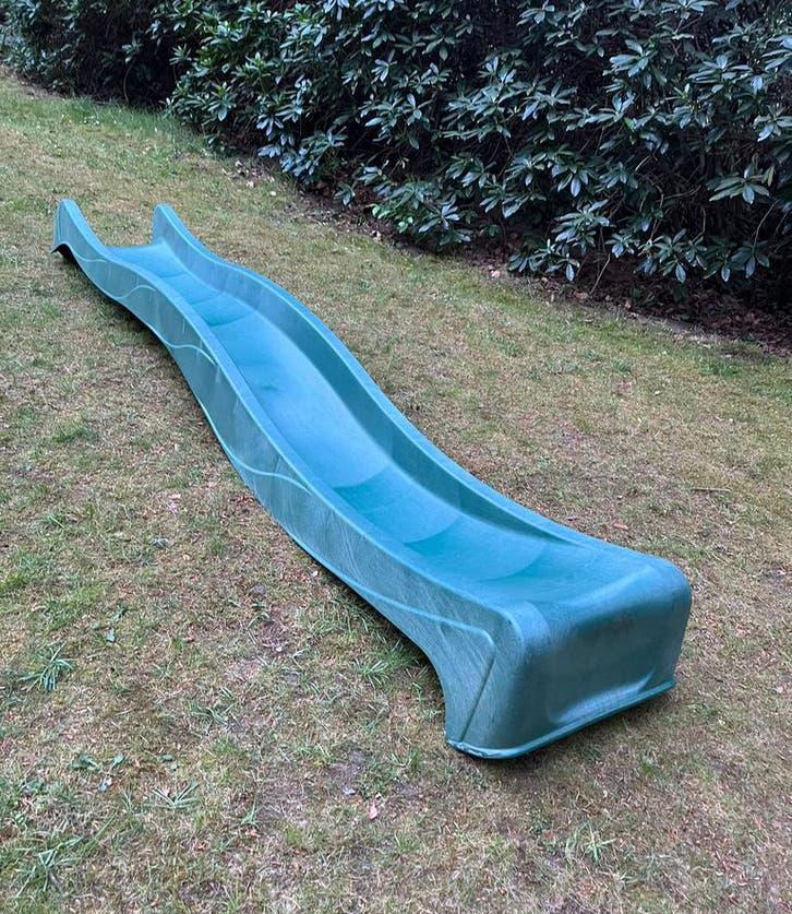 Groene glijbaan KBT 3m, Ophalen, Zo goed als nieuw, Glijbaan