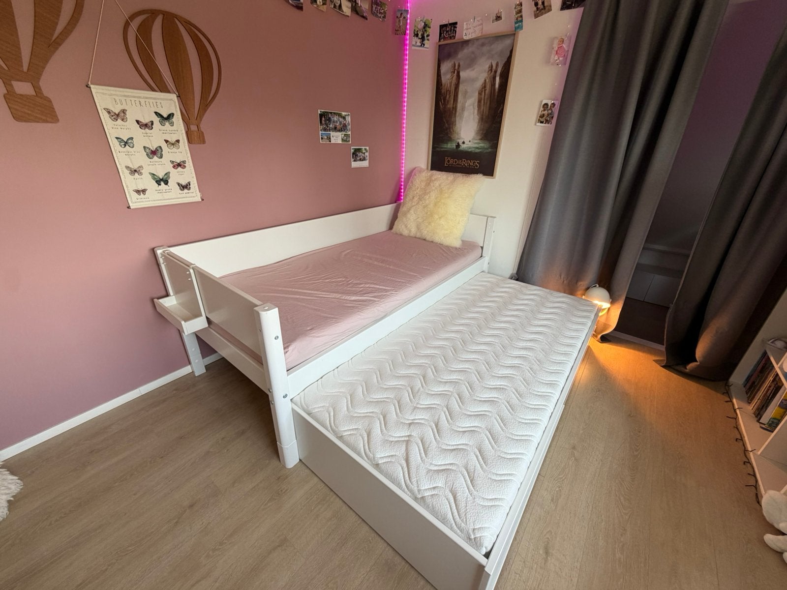 Lit gigogne 90x200 + tiroirs de rangement, Maison & Meubles, 90 cm, Une personne, Enlèvement, Utilisé