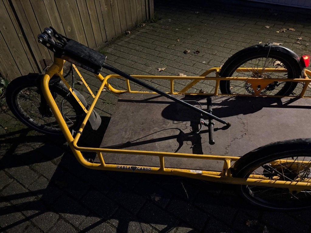 Carla Cargo trailer/fietskar, Vélos & Vélomoteurs, Accessoires vélo | Remorques, Utilisé, Remorque à bagages, 80 kg ou plus, Enlèvement