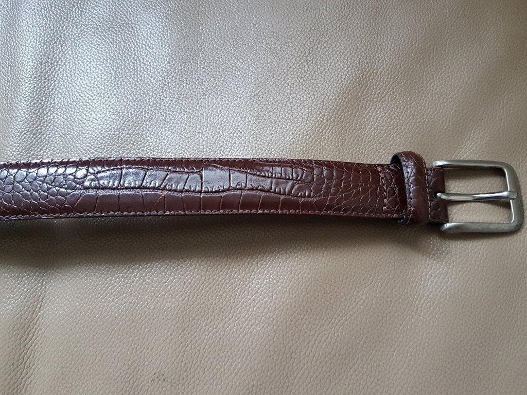 Mooie broeksriem voor heren, Kleding | Heren, Riemen en Ceintuurs, Ophalen, 95 tot 105 cm, Bruin, Echt leder