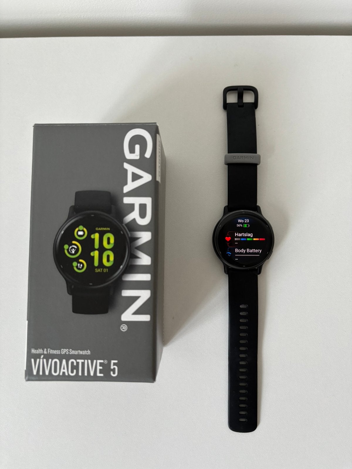 Garmin Vivoactive 5, Ophalen of Verzenden, Zo goed als nieuw, Zwart