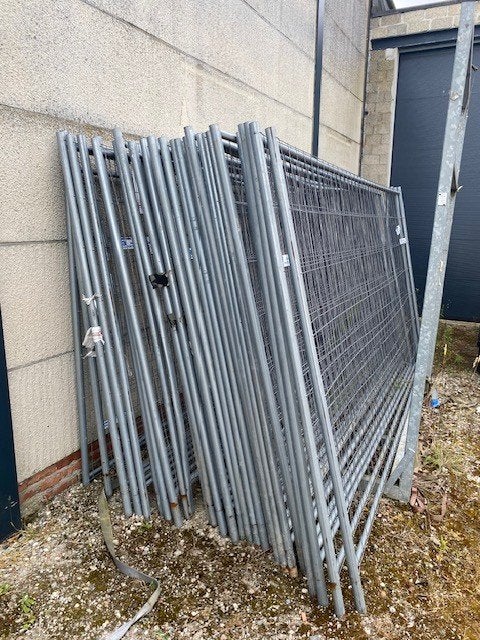 bouwhekken met voet, Ophalen of Verzenden, Gebruikt, 20 meter of meer