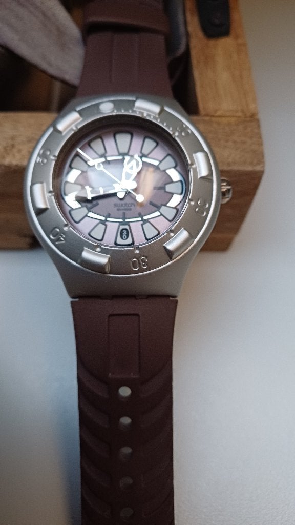 Swatch horloge ,zo goed als nieuw, Polshorloge, Ophalen of Verzenden, Zo goed als nieuw, Overige materialen