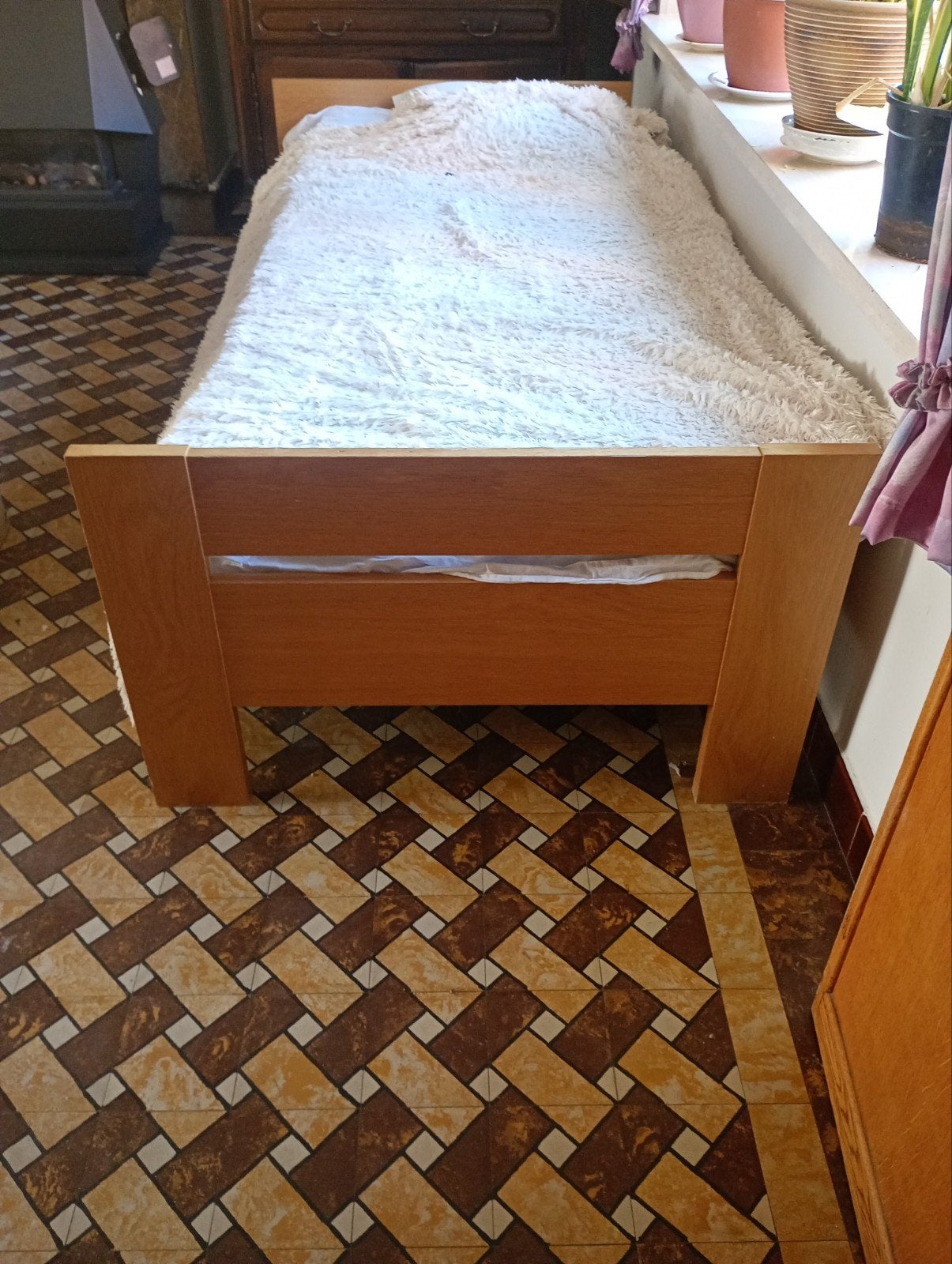 1 persoons bed, Huis en Inrichting, Ophalen, 90 cm