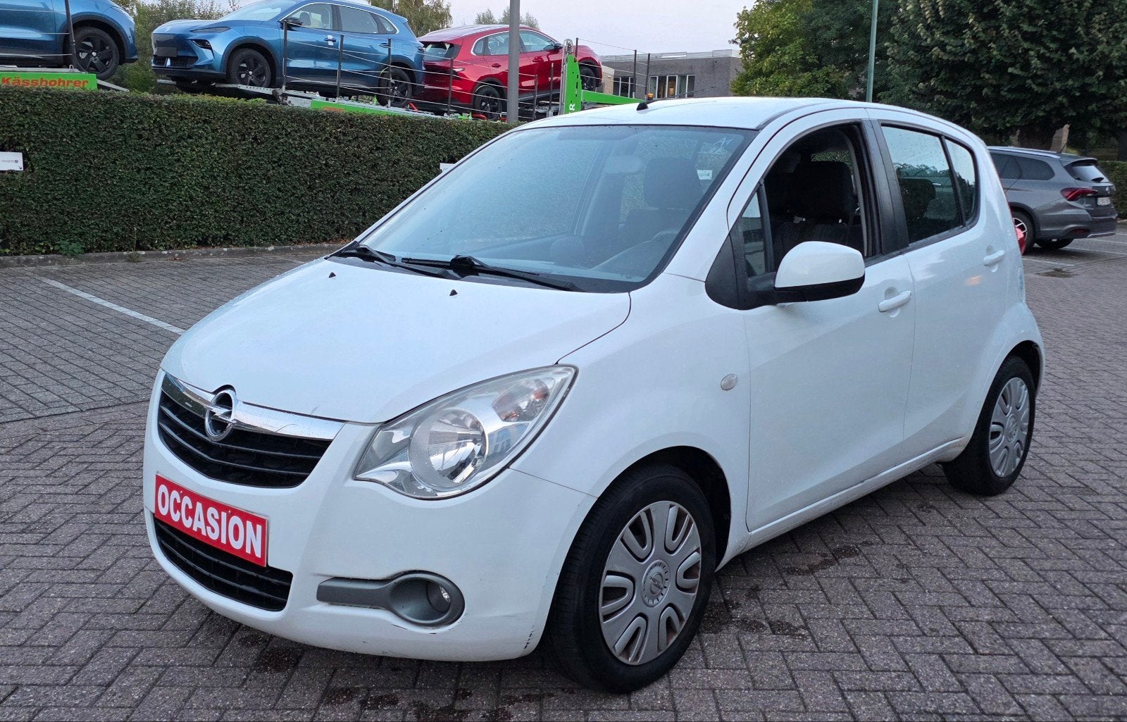 Opel Agila 2013 / AIRCO / AUTOMATIQUE / ESSENCE /, Auto's, Automaat, Euro 5, Wit, Bedrijf
