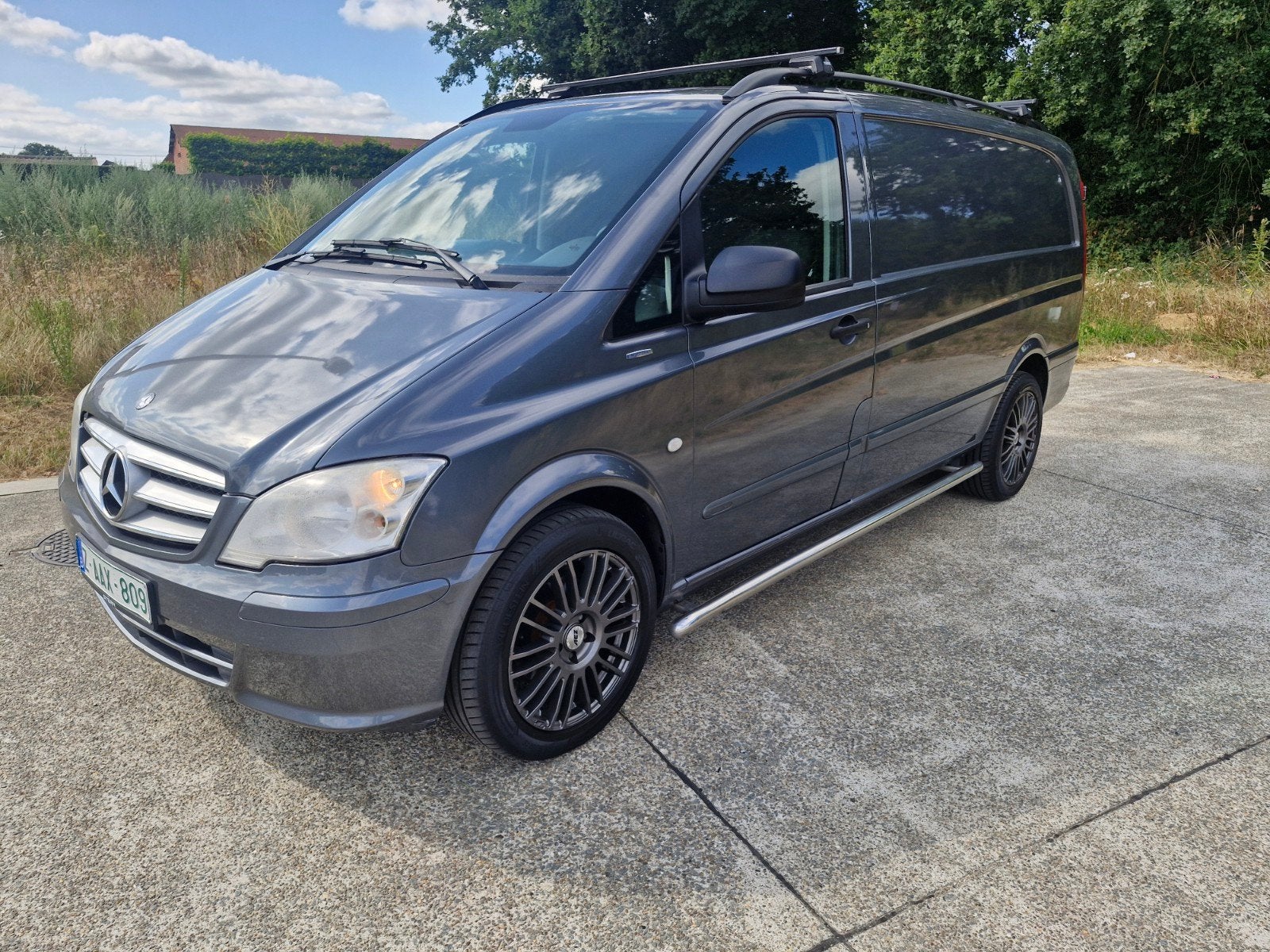 MERCEDES VITO 113CDI BJ 2014 2 ZITS AUTOMAAT EXPORT NL AIRCO, Euro 5, 4 cilinders, 2000 kg, Blauw
