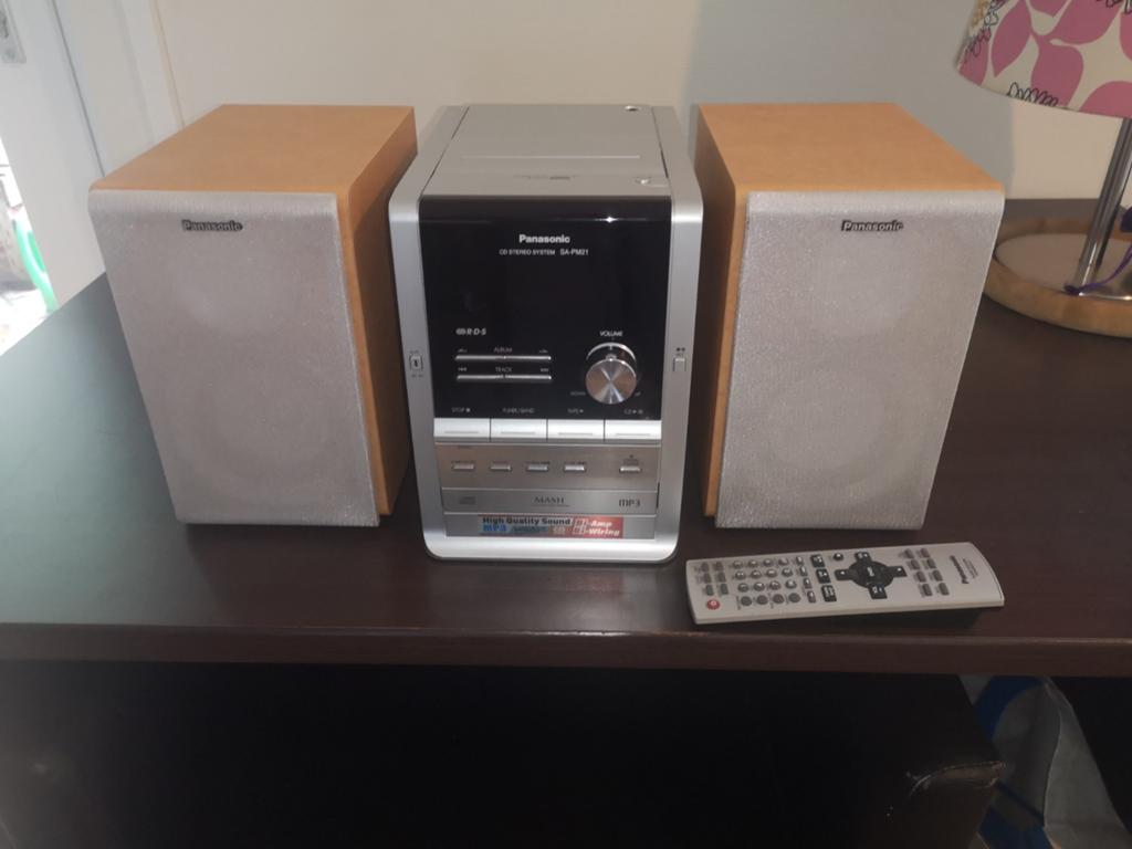 Mini chaîne Panasonic SA PM 21 2x40w, Ophalen, Cd-speler