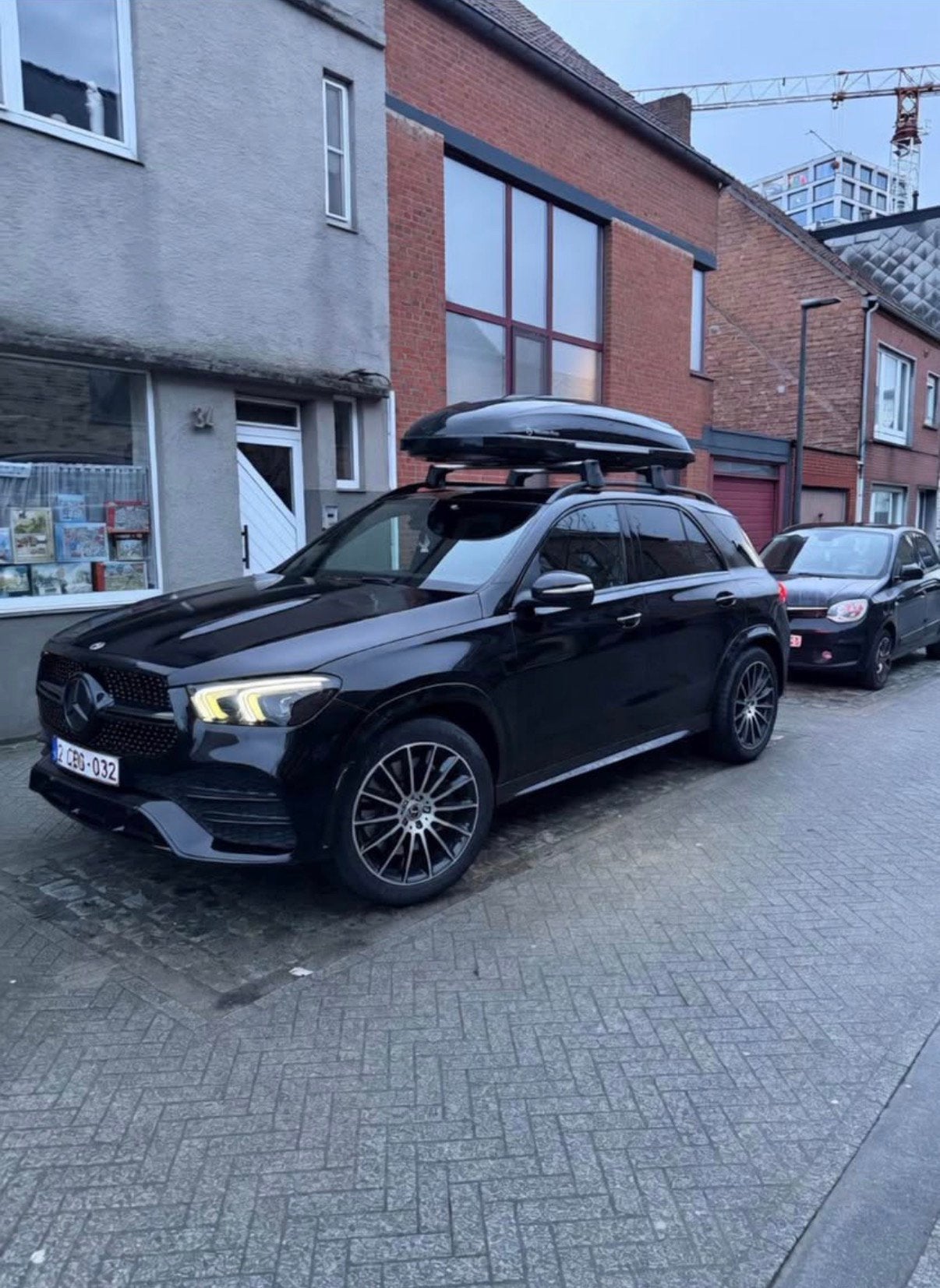 Dakkoffer + dakdragers voor mercedes gle, Auto diversen, Dakkoffers, Ophalen