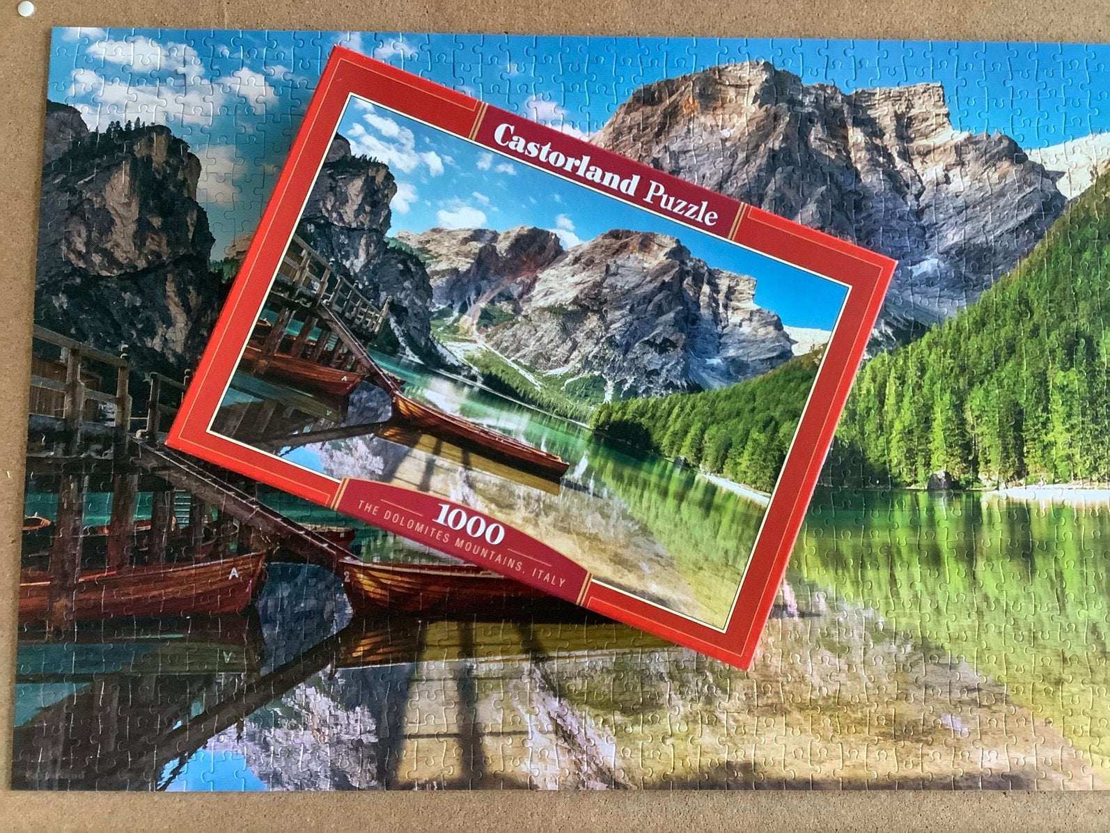 Puzzle - Les Dolomites - 1000 pièces Castorland, Enlèvement, 500 à 1500 pièces, Comme neuf, Puzzle