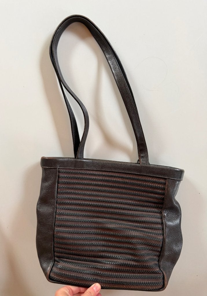 Delvaux handtas, Overige merken, Gebruikt, Bruin, Ophalen of Verzenden