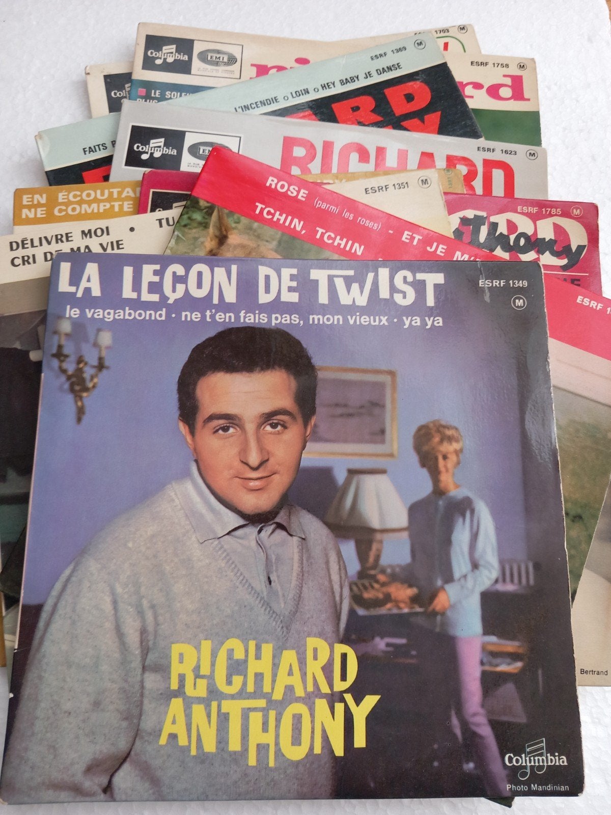 RICHARD ANTHONY. SIXTIES. 9 X EP 45T, EP, Enlèvement ou Envoi, EP