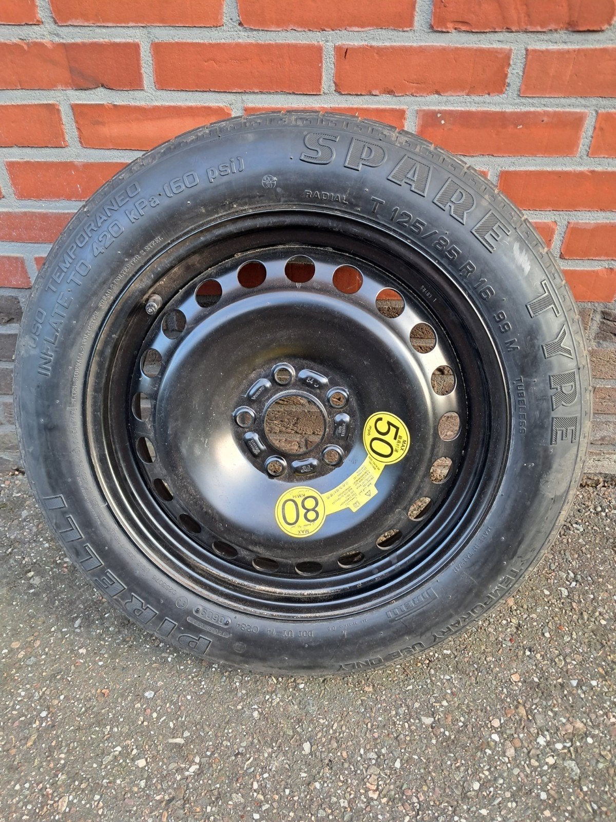 Reserveband / thuiskomer Volvo, Enlèvement, 16 pouces