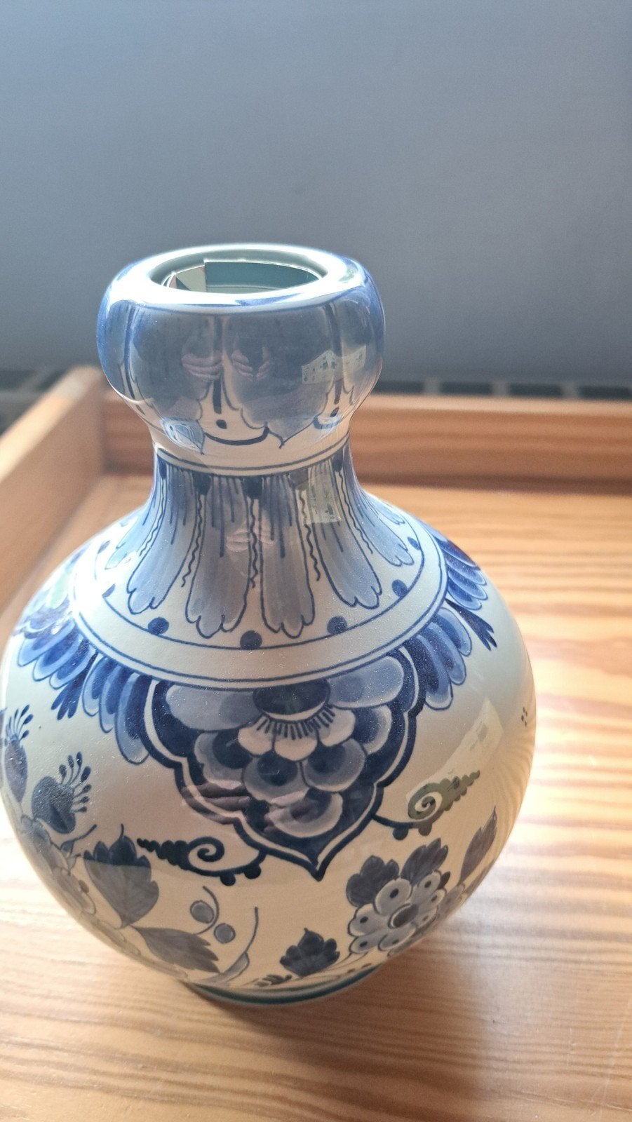 bleu de Delft - vase en porcelaine avec certificat, Antiquités & Art, Enlèvement