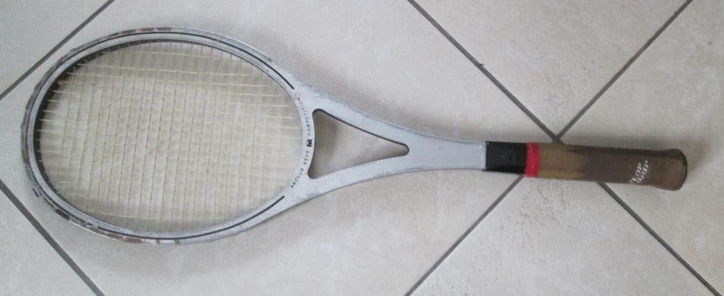 Mooi Oude Houten Tennis Racket - Arthur Ashe, Ophalen of Verzenden, Zo goed als nieuw, Racket