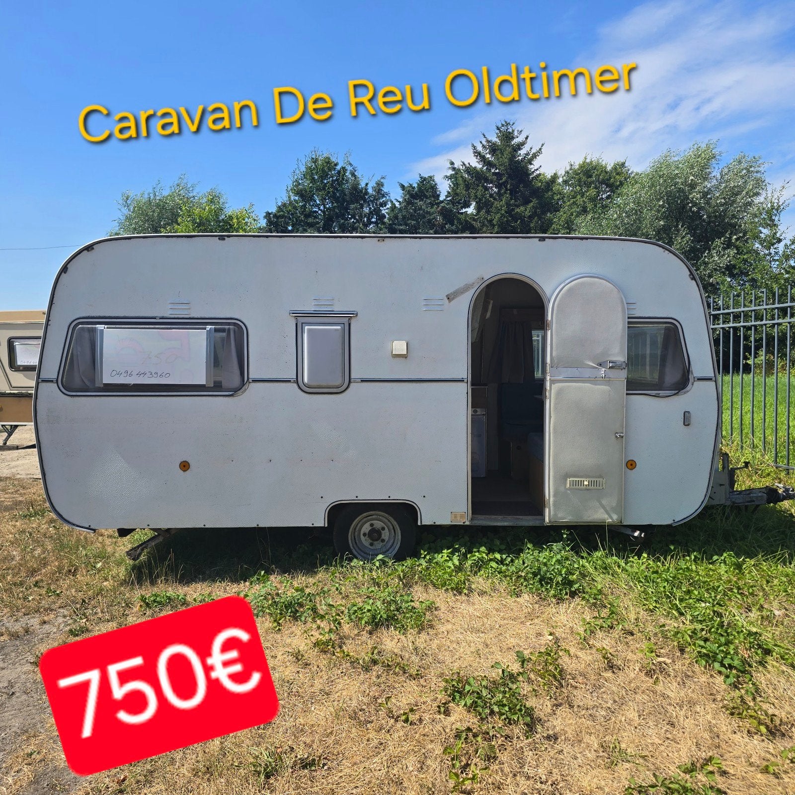 Caravan De Reu Oldtimer foodtruck werfkeet pipowagen bouw 4m, Caravanes & Camping, Enlèvement