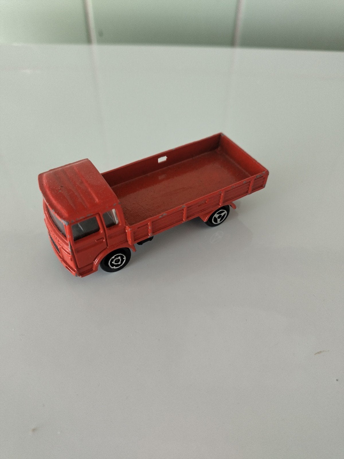 Vintage Majorette Saviem Truck AFHALING LEES BESCHRIJVING, Enlèvement, Utilisé, Bus ou Camion, Majorette