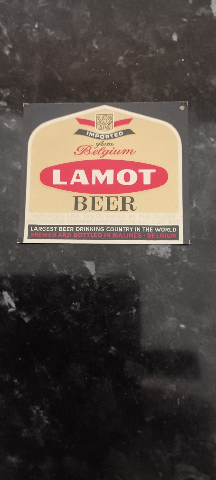 oud bieretiket Lamot beer br Lamot Mechelen, Ophalen of Verzenden