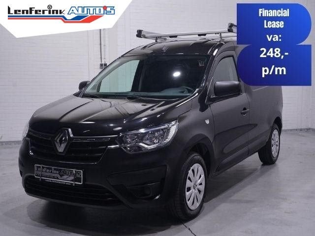 Renault Express Kangoo 1.3 TCe 102 pk Benzine Airco, Trekhaa, Renault, Zwart, 146 g/km, Bedrijf