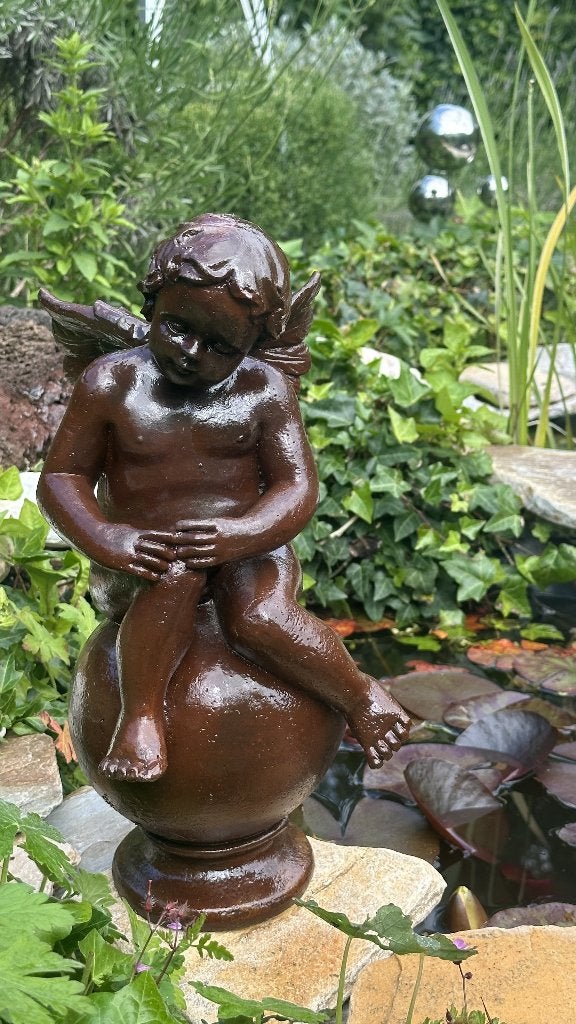 2 Anges/Chérubins extérieur/interieur en résine - neuf - 25€, Enlèvement ou Envoi, Neuf, Autres types