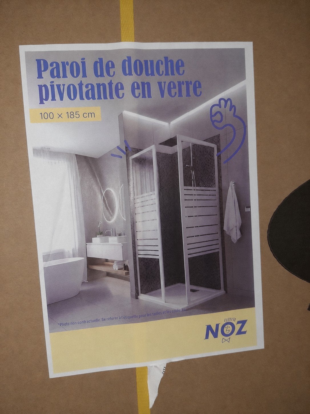 Parroi de douche, Enlèvement