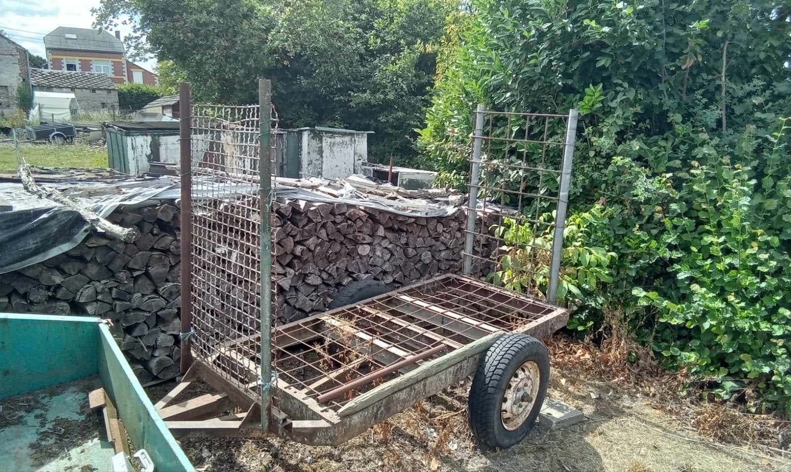 remorque à bois, Enlèvement