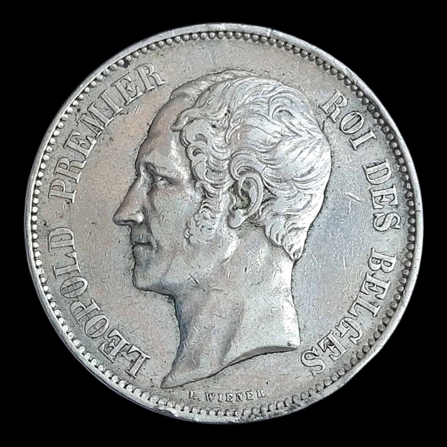 Munt / België / Leopold I / 5 frank / 1853 / Zilver .900, Ophalen of Verzenden, Zilver, Losse munt