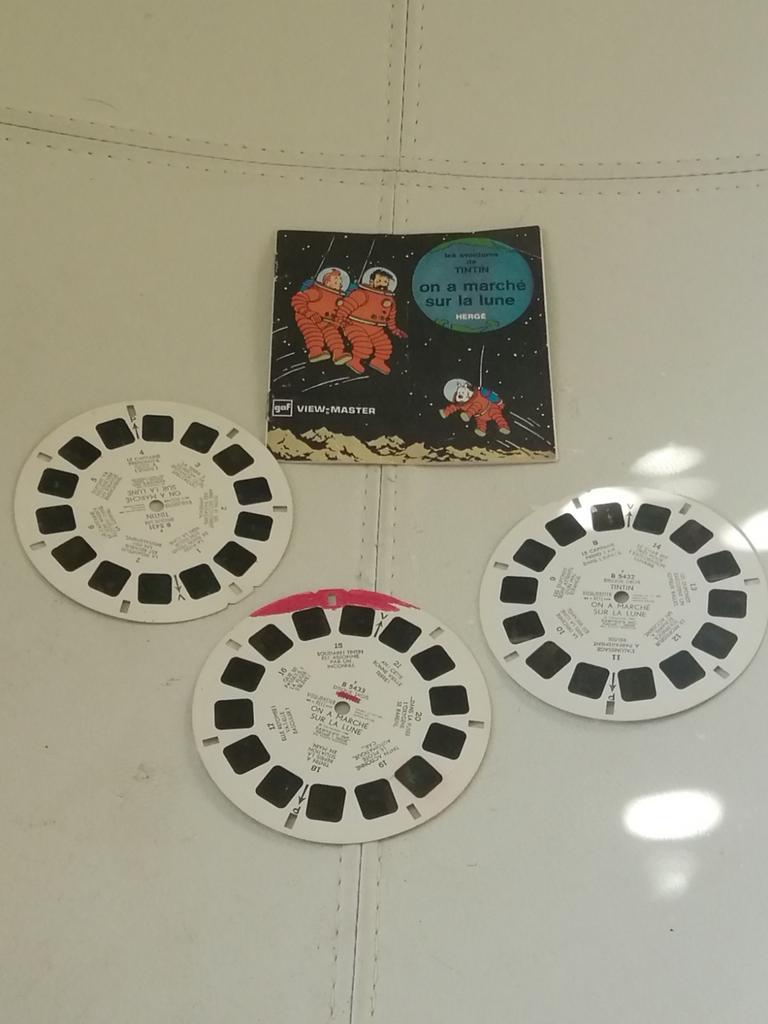 Tintin view-master viewmaster on a marché sur la lune, Enlèvement ou Envoi, Comme neuf