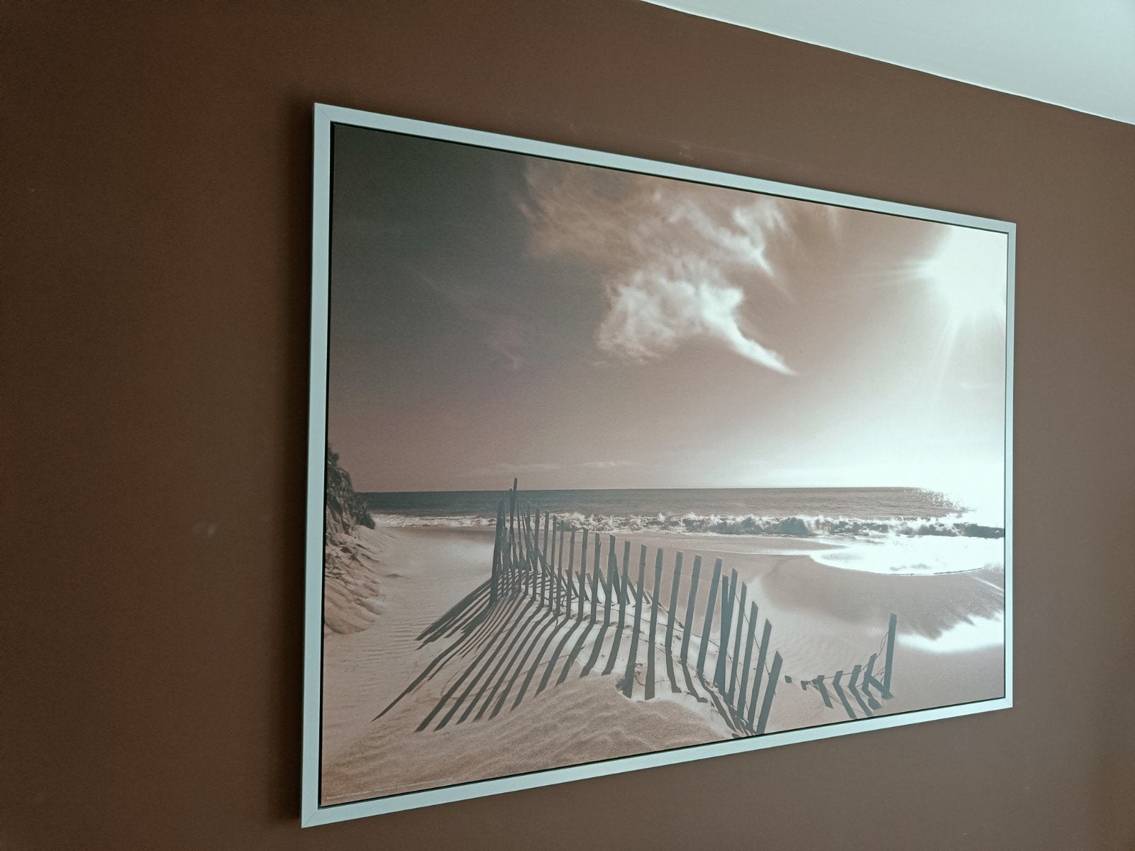 foto in kader (groot) 100x 140 cm, Huis en Inrichting, Woonaccessoires | Spiegels, Ophalen, Zo goed als nieuw