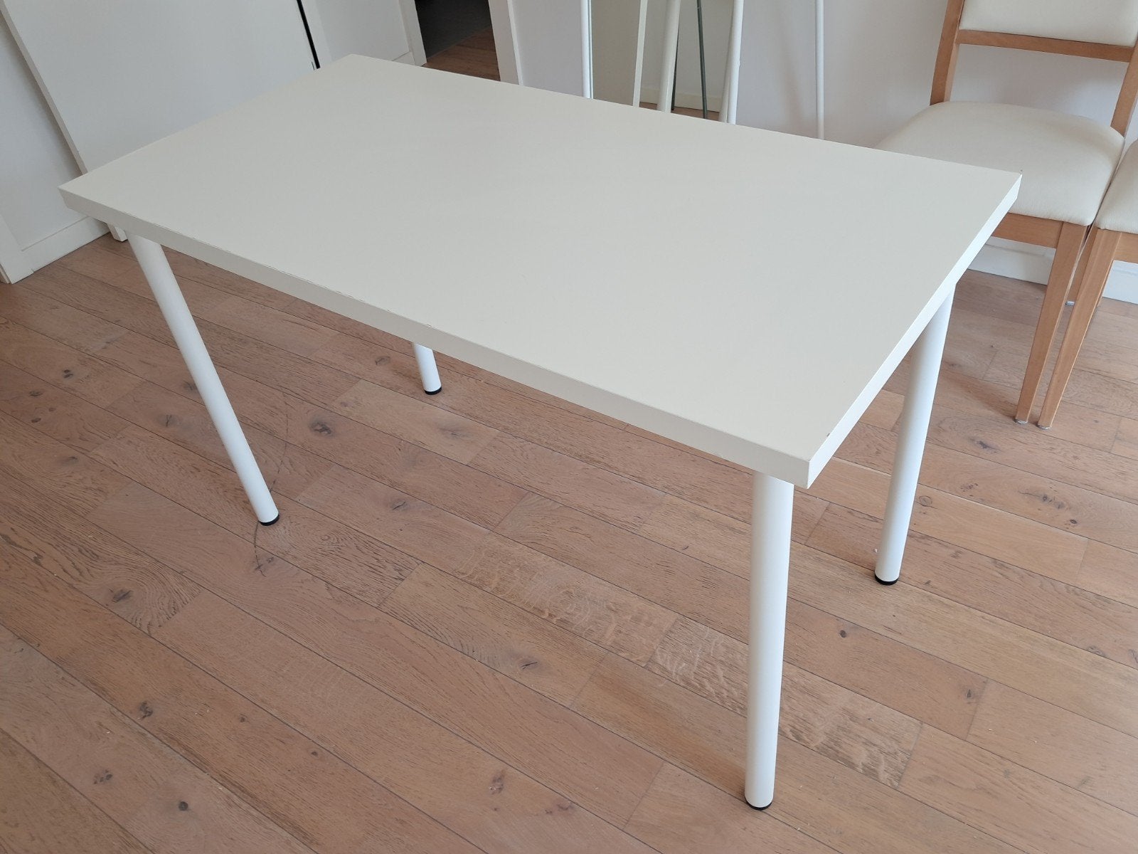 OM TE GEVEN! IKEA bureau/tafel wit - 60x120cm, Ophalen, Demontabel, Gebruikt, 120 cm