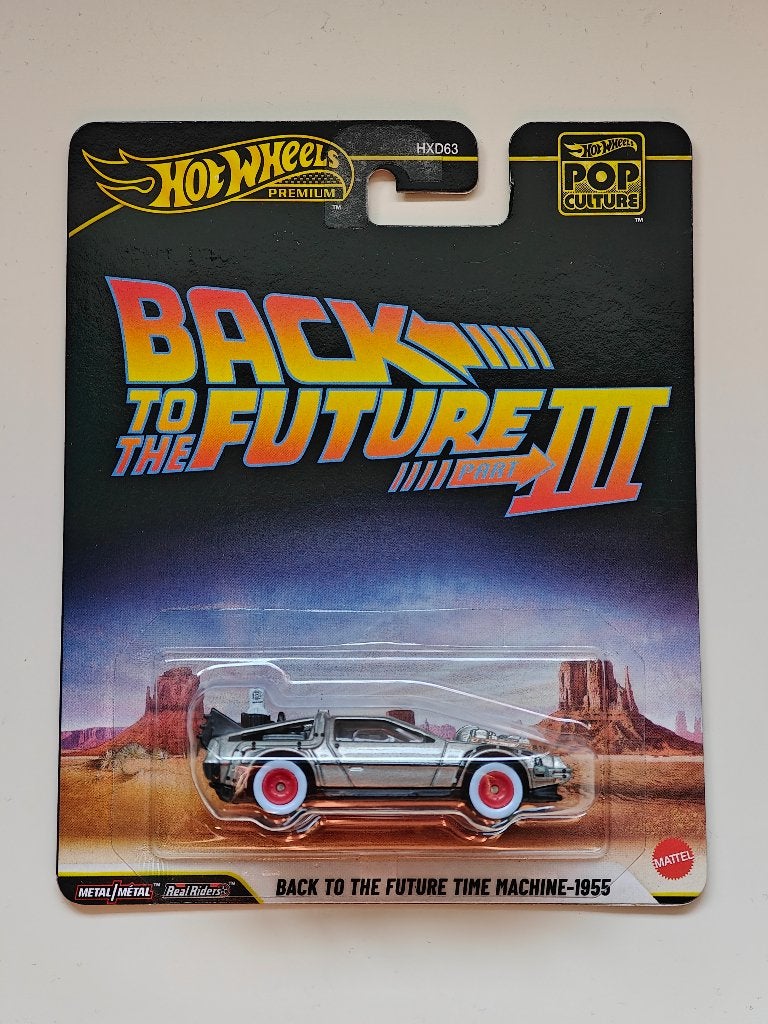 Hot Wheels Back to the Future III Time Machine-1955 Delorean, Enlèvement ou Envoi, Neuf, Voiture