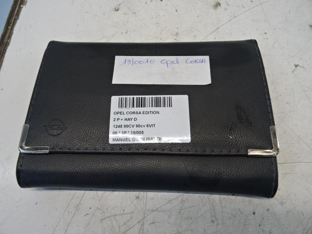 MANUEL UTILISATEUR Opel Corsa D (01-2006/12-2014), Utilisé, Opel