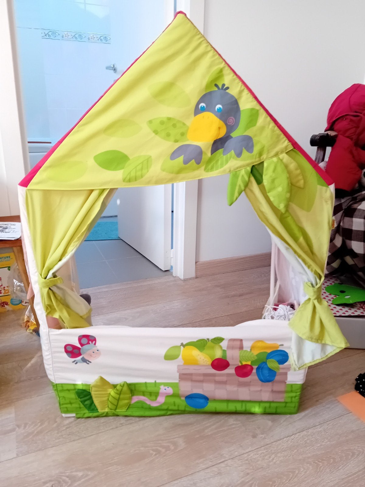 HABA poppentheater, Ophalen