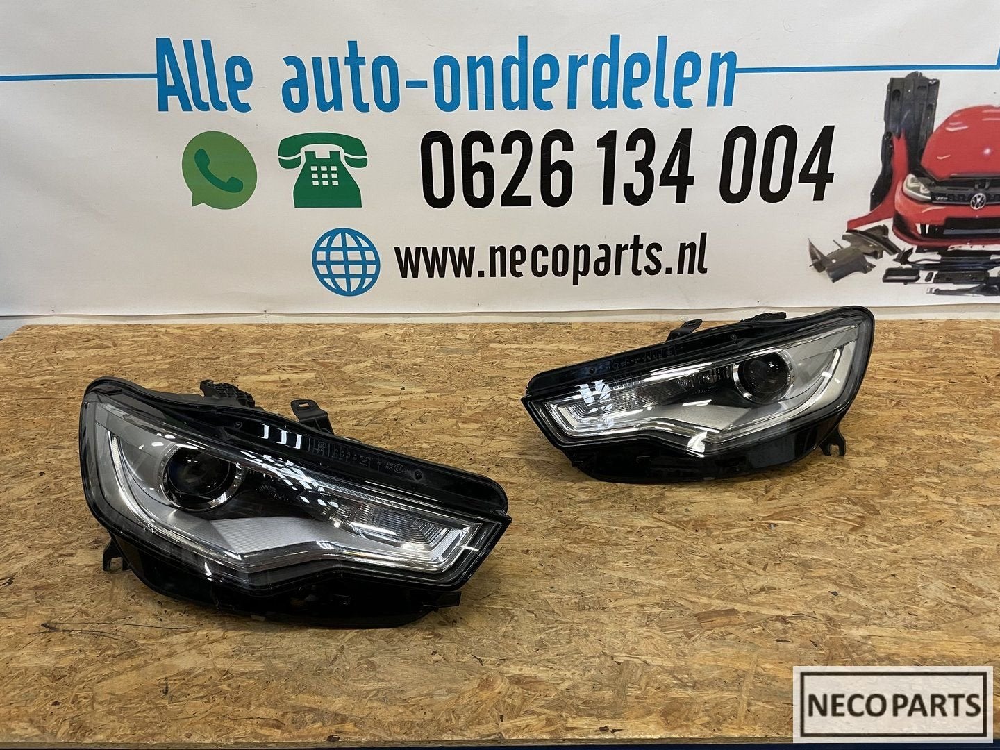 AUDI A6 4G C7 XENON LED KOPLAMPEN 4G0941031C 4G0941032C, Gebruikt, -, -, -
