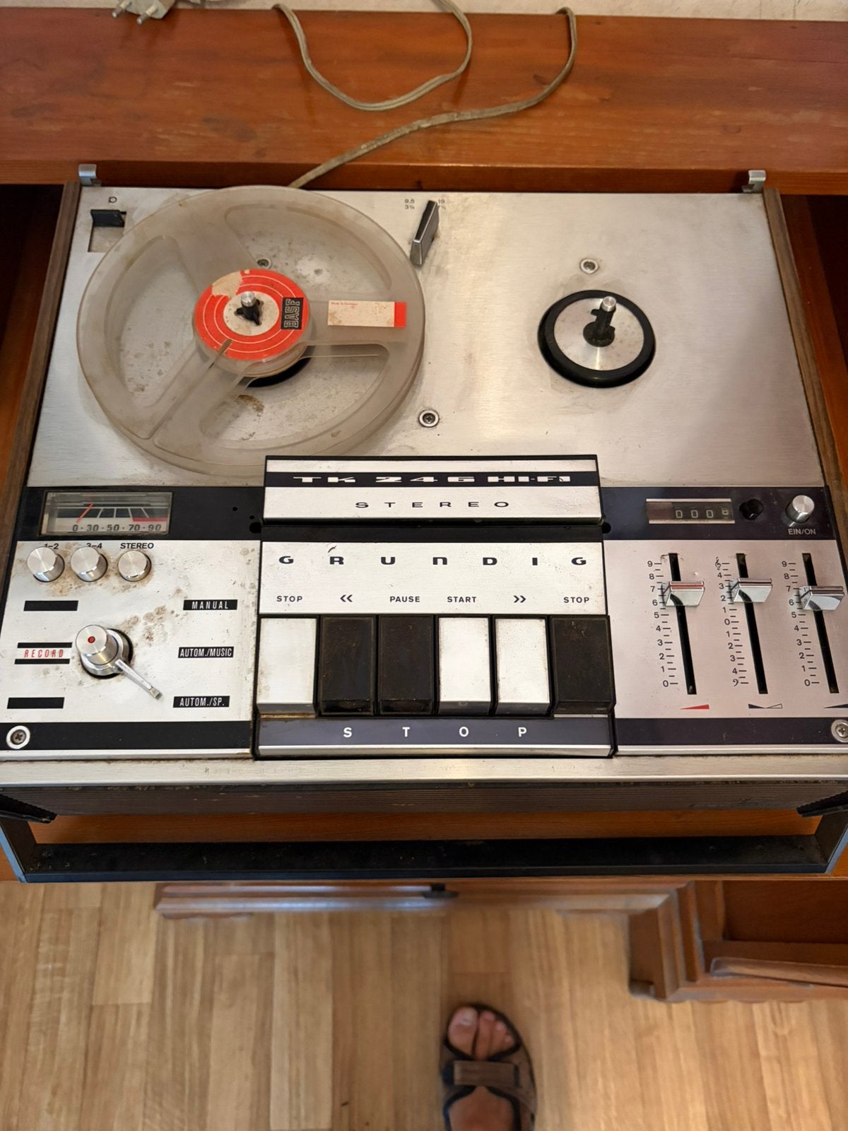 Oude grundig bandopnemer, Ophalen, Defecte bandrecorder