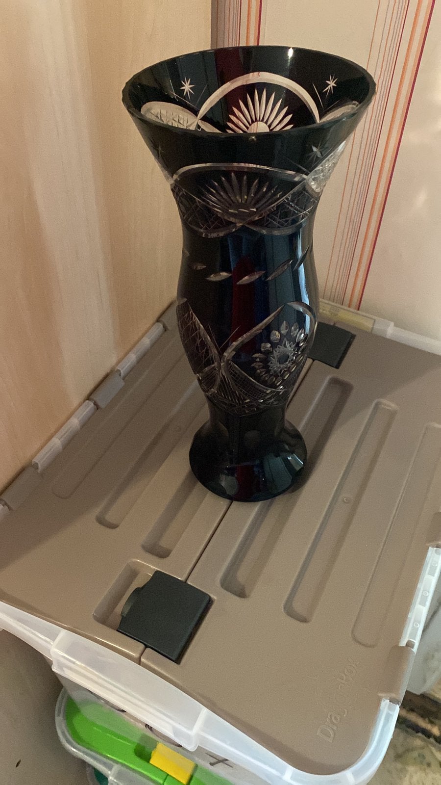 Vase en cristal, Enlèvement ou Envoi, Comme neuf