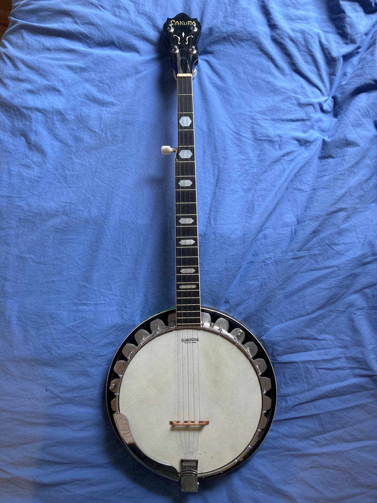 Sakura 5-snarige banjo, Ophalen, Zo goed als nieuw, Gitaarbanjo