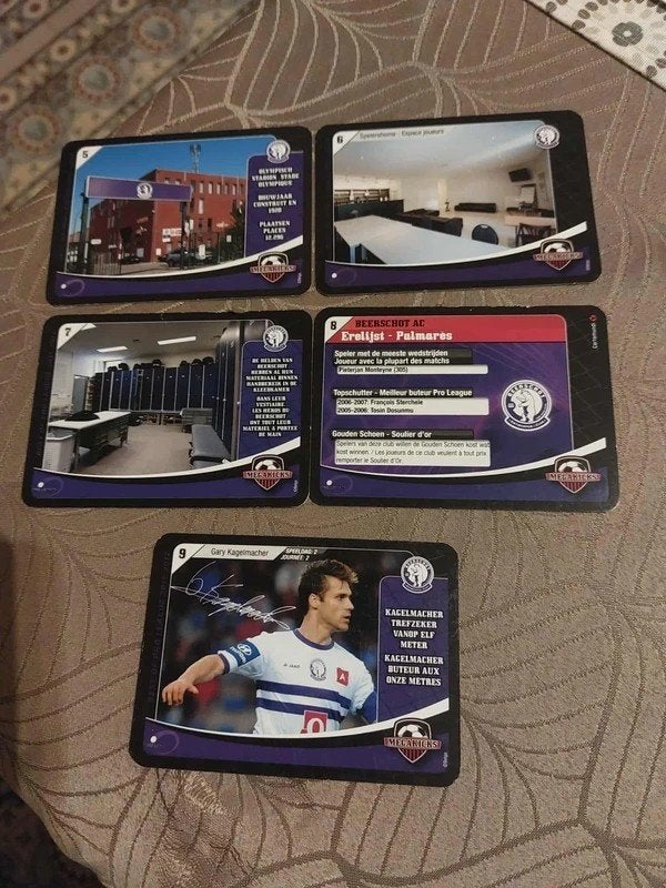 5 Voetbalkaarten / Megakicks / Beerschot AC / 2010-2011, Verzamelen, Ophalen of Verzenden, Zo goed als nieuw, Spelerskaart