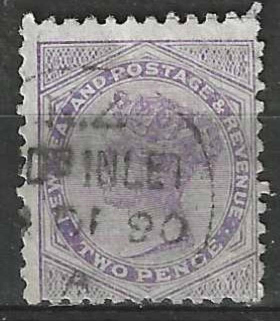 Nouvelle-Zélande 1882 - Yvert 61 - Reine Victoria - 2 p (ST), Envoi, Affranchi