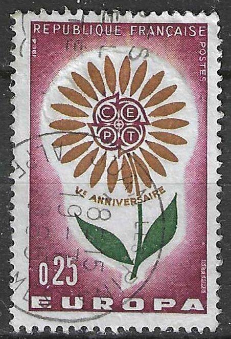 Frankrijk 1964 - Yvert 1430 - Europa - 25 c. (ST), Postzegels en Munten, Verzenden, Gestempeld
