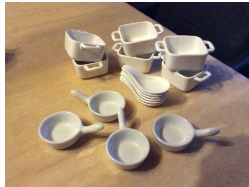 Qdesign amuse potjes en lepeltjes, Enlèvement ou Envoi, Neuf, Porcelaine