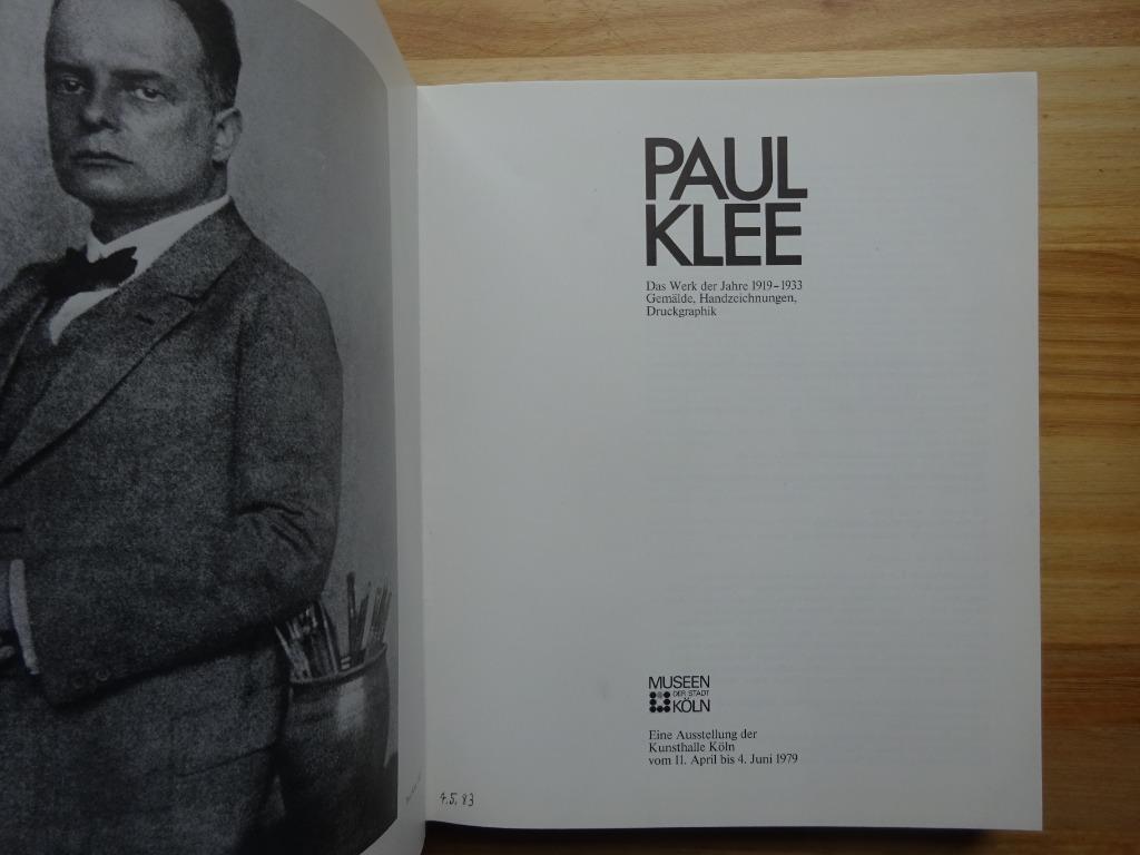 Paul Klee, 1979, Kunsthalle Köln, Boeken, Kunst en Cultuur | Beeldend, Ophalen of Verzenden, Gelezen
